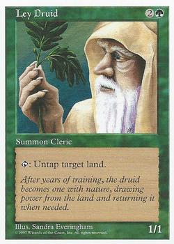1997 Magic the Gathering 5th Edition #NNO Ley Druid Front