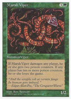 1997 Magic the Gathering 5th Edition #NNO Marsh Viper Front