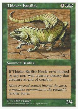 1997 Magic the Gathering 5th Edition #NNO Thicket Basilisk Front