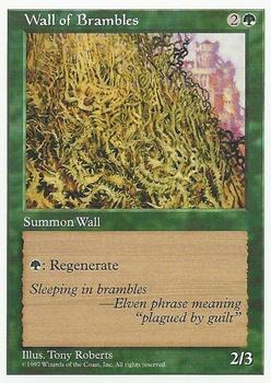 1997 Magic the Gathering 5th Edition #NNO Wall of Brambles Front