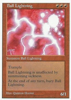 1997 Magic the Gathering 5th Edition #NNO Ball Lightning Front