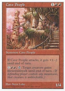 1997 Magic the Gathering 5th Edition #NNO Cave People Front