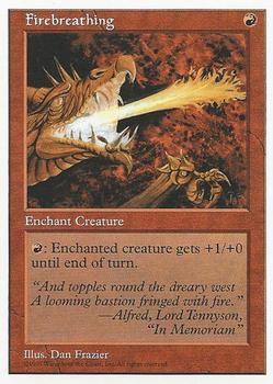 1997 Magic the Gathering 5th Edition #NNO Firebreathing Front