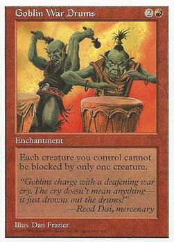 1997 Magic the Gathering 5th Edition #NNO Goblin War Drums Front
