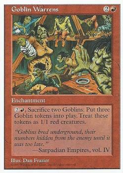 1997 Magic the Gathering 5th Edition #NNO Goblin Warrens Front