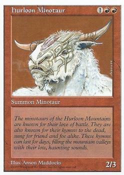 1997 Magic the Gathering 5th Edition #NNO Hurloon Minotaur Front