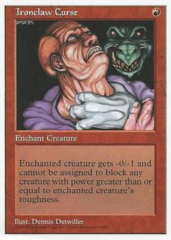 1997 Magic the Gathering 5th Edition #NNO Ironclaw Curse Front