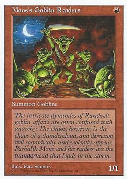 1997 Magic the Gathering 5th Edition #NNO Mons's Goblin Raiders Front