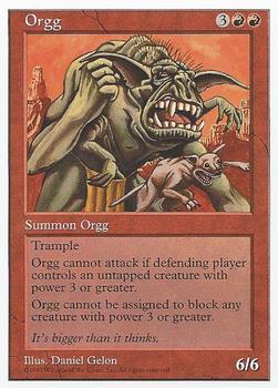 1997 Magic the Gathering 5th Edition #NNO Orgg Front