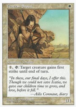 1997 Magic the Gathering 5th Edition #NNO Icatian Scout Front