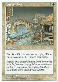 1997 Magic the Gathering 5th Edition #NNO Icatian Town Front