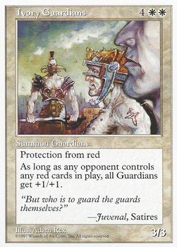 1997 Magic the Gathering 5th Edition #NNO Ivory Guardians Front