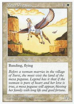 1997 Magic the Gathering 5th Edition #NNO Mesa Pegasus Front