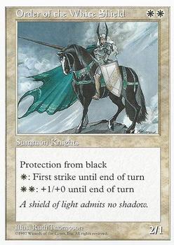 1997 Magic the Gathering 5th Edition #NNO Order of the White Shield Front