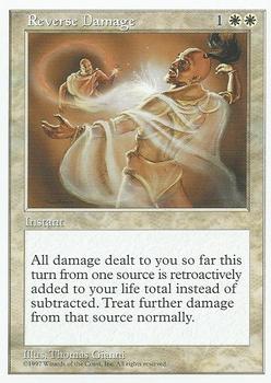 1997 Magic the Gathering 5th Edition #NNO Reverse Damage Front