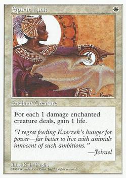 1997 Magic the Gathering 5th Edition #NNO Spirit Link Front