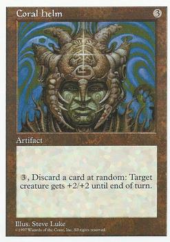 1997 Magic the Gathering 5th Edition #NNO Coral Helm Front