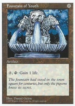 1997 Magic the Gathering 5th Edition #NNO Fountain of Youth Front