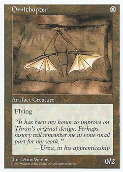 1997 Magic the Gathering 5th Edition #NNO Ornithopter Front