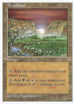 1997 Magic the Gathering 5th Edition #NNO Brushland Front