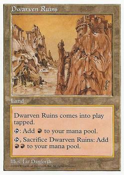 1997 Magic the Gathering 5th Edition #NNO Dwarven Ruins Front
