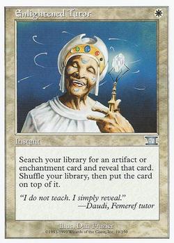 1999 Magic the Gathering 6th Edition #19 Enlightened Tutor Front