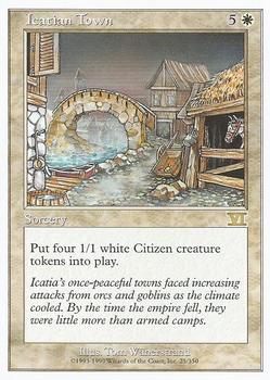 1999 Magic the Gathering 6th Edition #25 Icatian Town Front