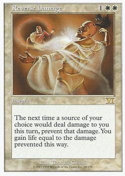 1999 Magic the Gathering 6th Edition #39 Reverse Damage Front