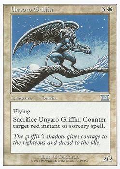 1999 Magic the Gathering 6th Edition #49 Unyaro Griffin Front