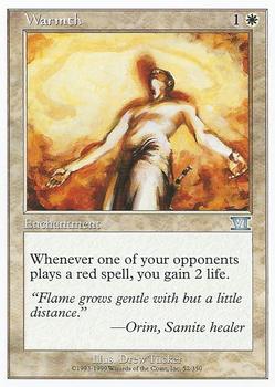 1999 Magic the Gathering 6th Edition #52 Warmth Front