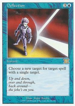 1999 Magic the Gathering 6th Edition #63 Deflection Front