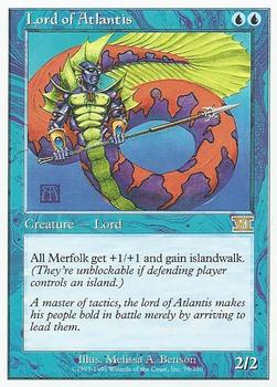 1999 Magic the Gathering 6th Edition #79 Lord of Atlantis Front