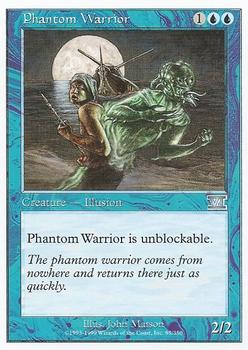 1999 Magic the Gathering 6th Edition #85 Phantom Warrior Front