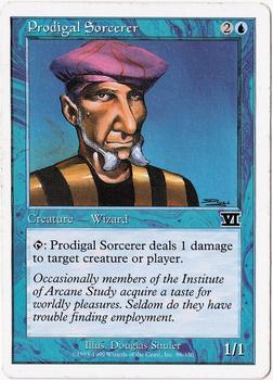 1999 Magic the Gathering 6th Edition #88 Prodigal Sorcerer Front