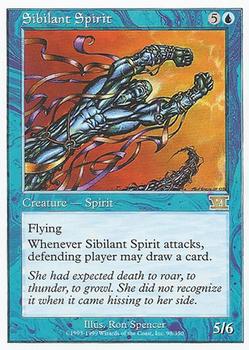 1999 Magic the Gathering 6th Edition #98 Sibilant Spirit Front
