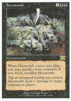 1999 Magic the Gathering 6th Edition #136 Hecatomb Front