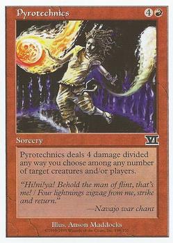 1999 Magic the Gathering 6th Edition #199 Pyrotechnics Front