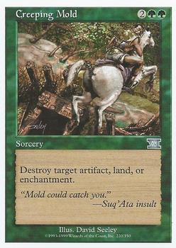 1999 Magic the Gathering 6th Edition #220 Creeping Mold Front