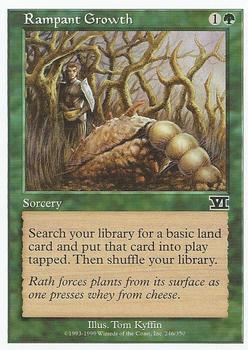 1999 Magic the Gathering 6th Edition #246 Rampant Growth Front