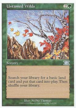 1999 Magic the Gathering 6th Edition #263 Untamed Wilds Front