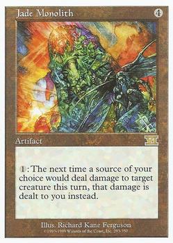 1999 Magic the Gathering 6th Edition #293 Jade Monolith Front