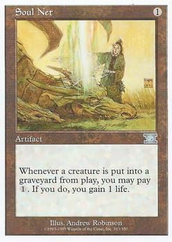 1999 Magic the Gathering 6th Edition #313 Soul Net Front