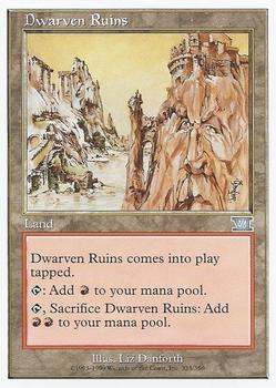 1999 Magic the Gathering 6th Edition #323 Dwarven Ruins Front