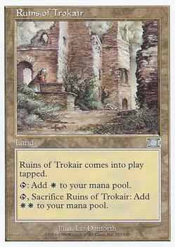 1999 Magic the Gathering 6th Edition #327 Ruins of Trokair Front
