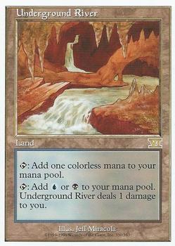 1999 Magic the Gathering 6th Edition #330 Underground River Front