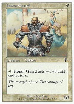 2001 Magic the Gathering 7th Edition #21 Honor Guard Front