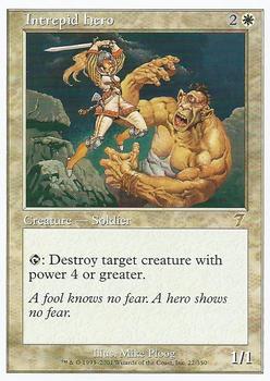 2001 Magic the Gathering 7th Edition #22 Intrepid Hero Front