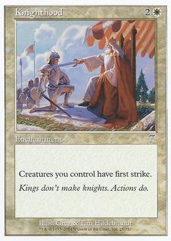 2001 Magic the Gathering 7th Edition #25 Knighthood Front