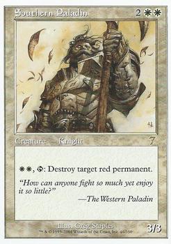 2001 Magic the Gathering 7th Edition #46 Southern Paladin Front