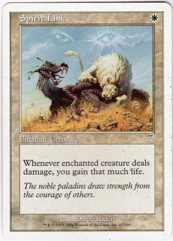 2001 Magic the Gathering 7th Edition #47 Spirit Link Front